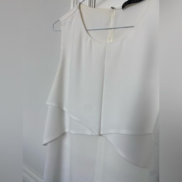 Zara White Flow Top - Picture 3 of 3
